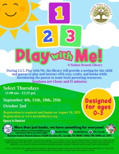 123 Play with Me Registration Begins @ Fasken Branch Library