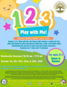 123 Play with Me Registration Begins @ Inner City Branch Library