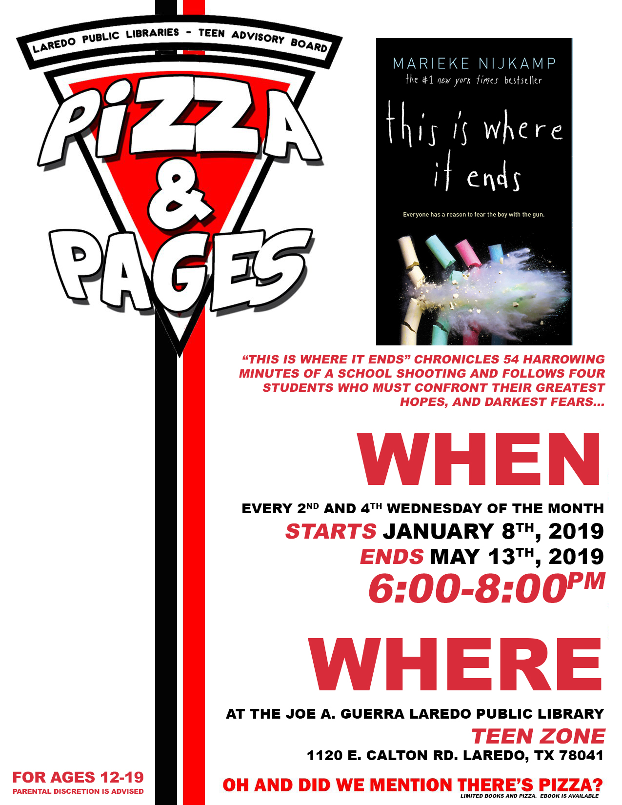Pizza & Pages – Teen Zone