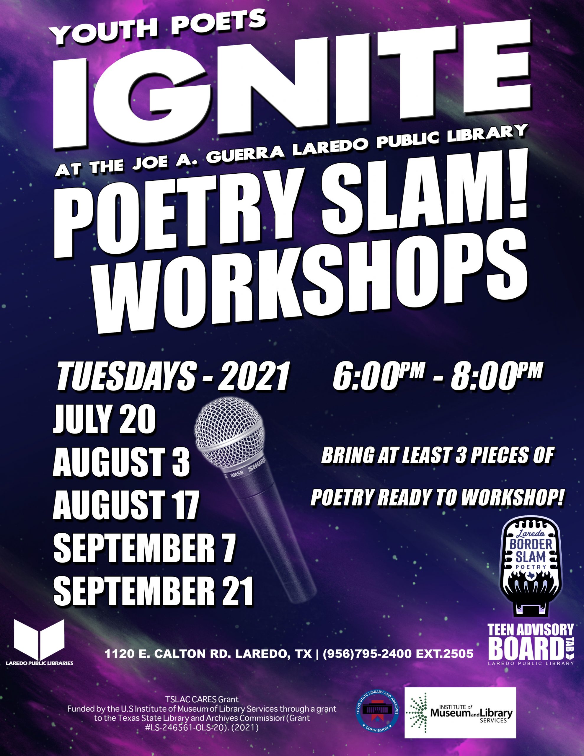 TEENS : Poetry Slam Workshop!