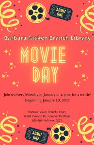 Movie Day! @ Fasken Branch Library @ Barbara Fasken Branch Library