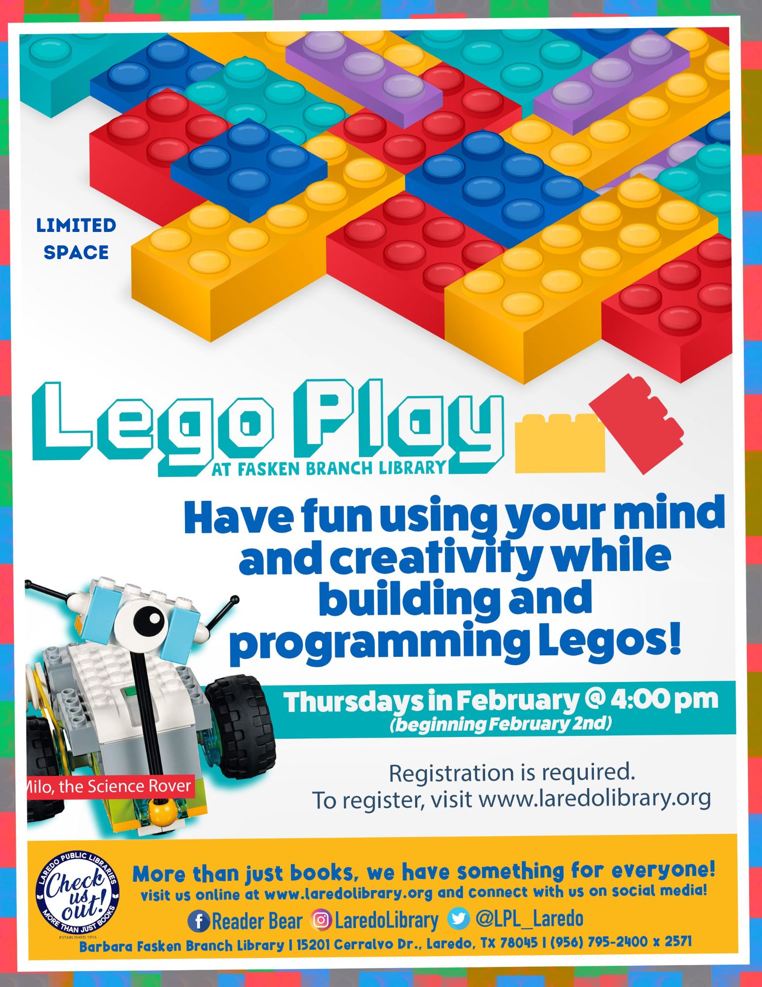 LEGO Play Registration Begins! @Fasken Library