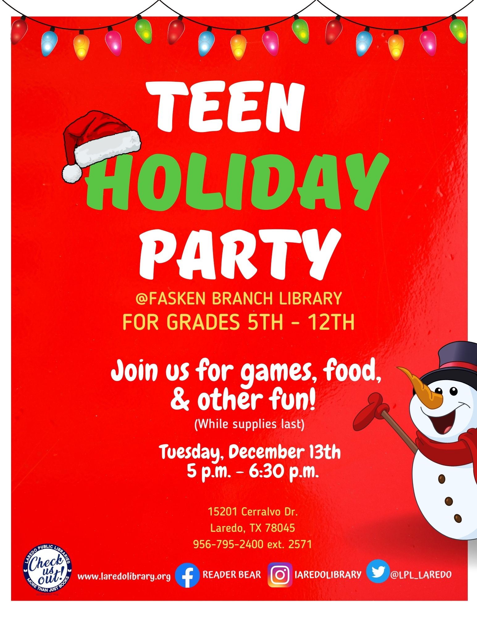 Teen Holiday Party!
