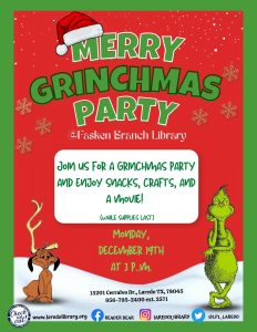 Merry Grinchmas Party @ Barbara Fasken Branch Library