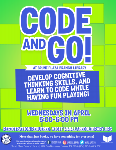 Code & Go! @ Bruni Plaza Branch Library