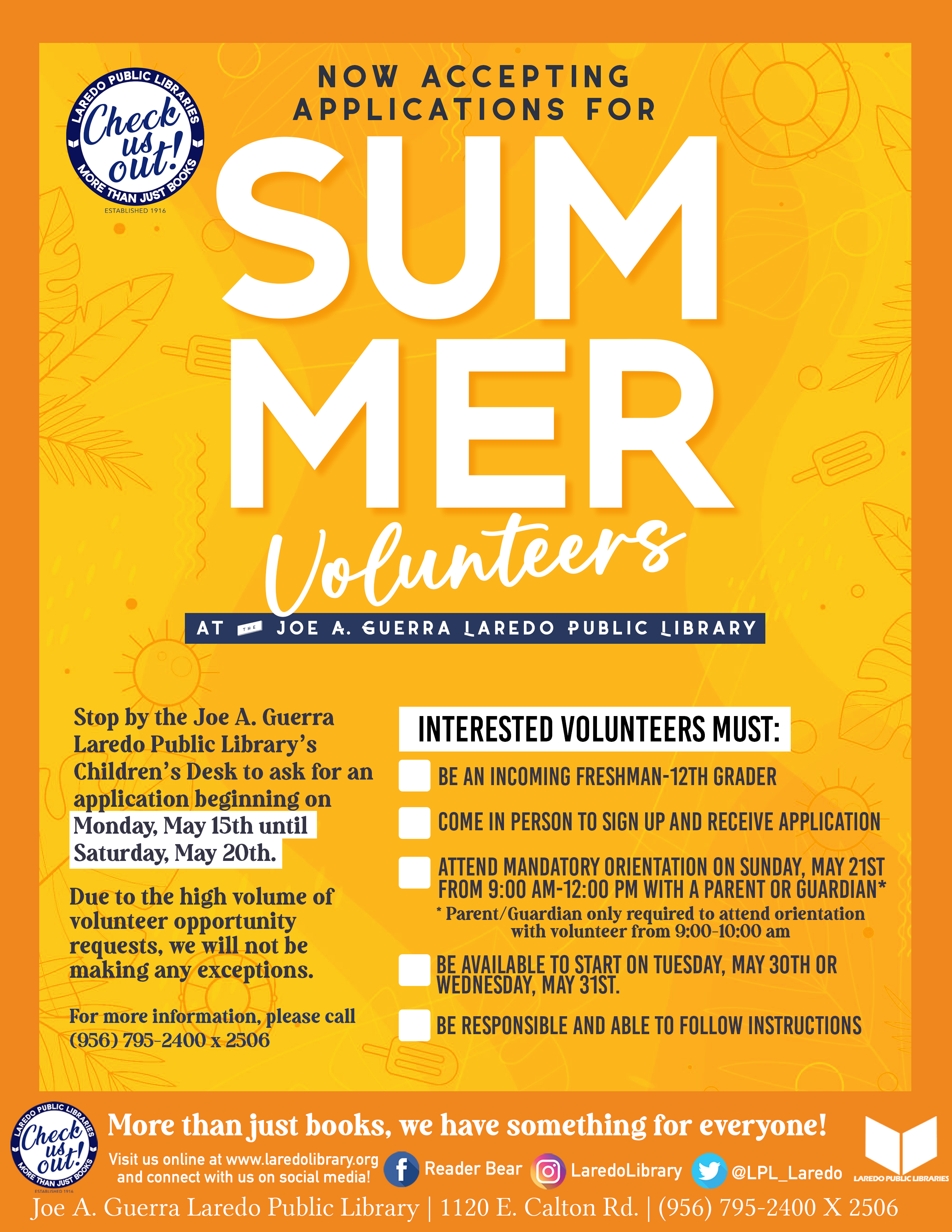 Summer Volunteer Flyer 2023 Copy