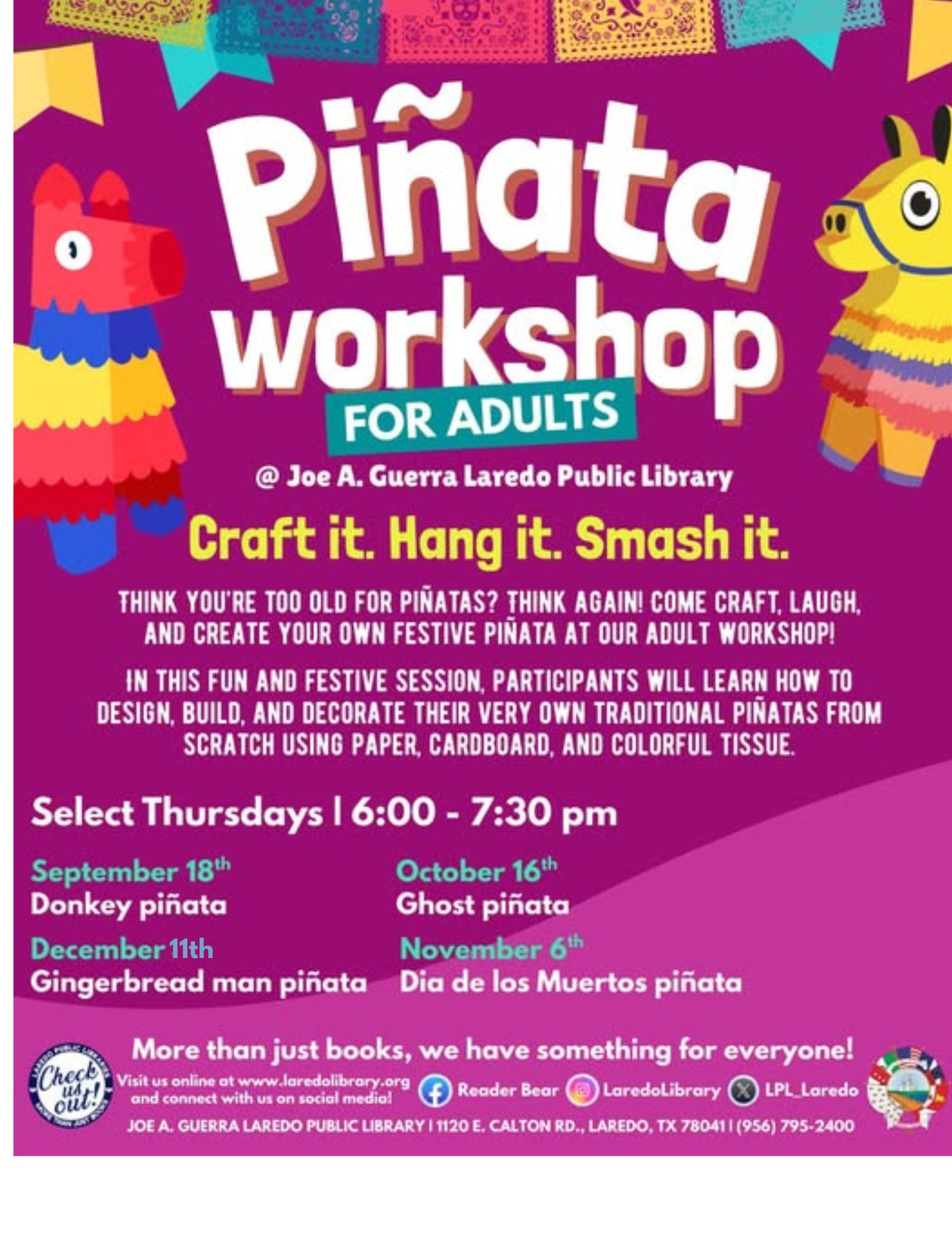 Piñata Workshop for Adults