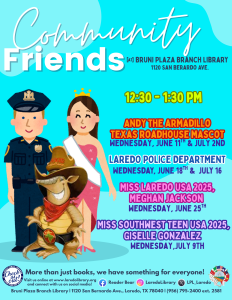 Community friends at Bruni Plaza Branch