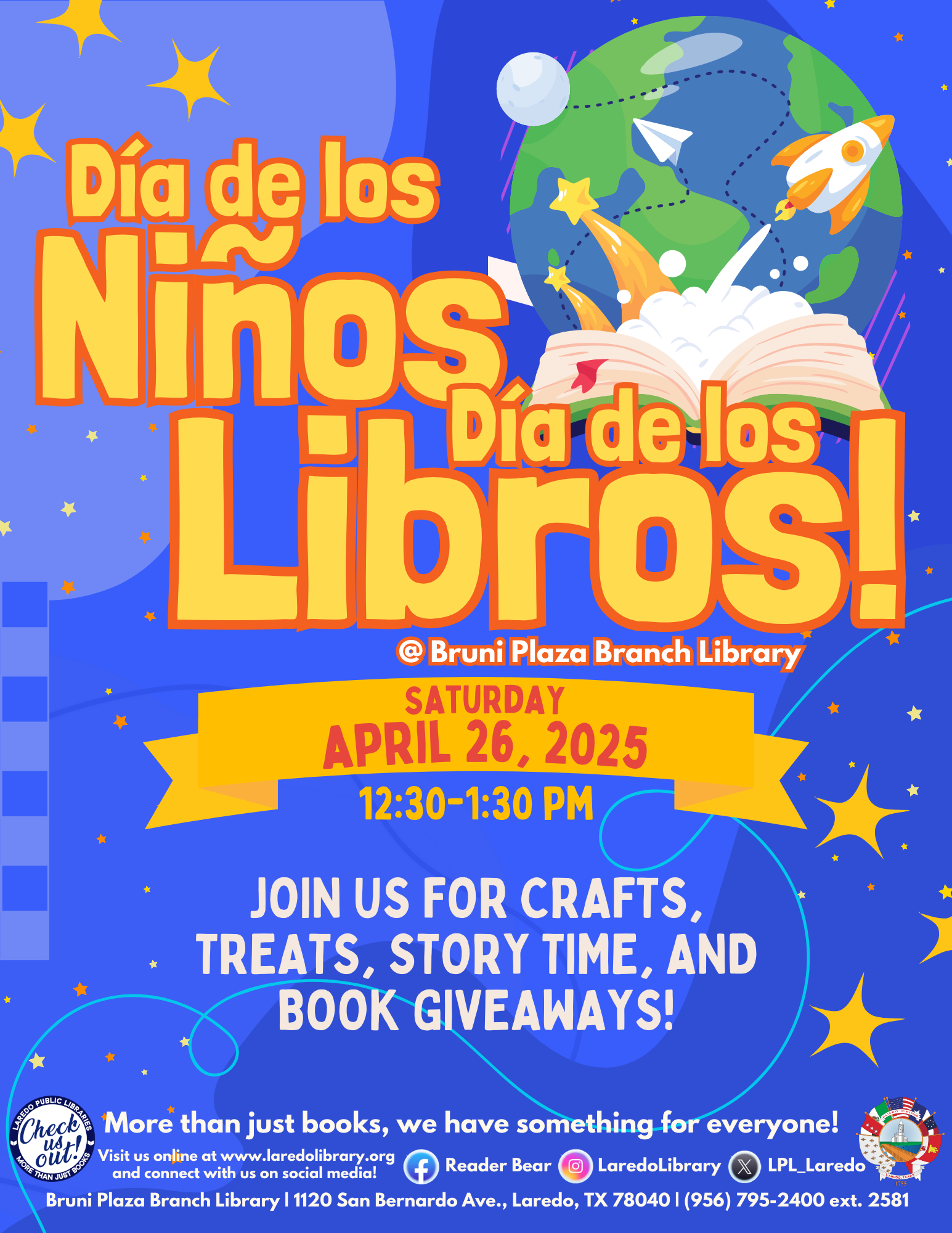Join us at the Bruni Plaza Branch Library