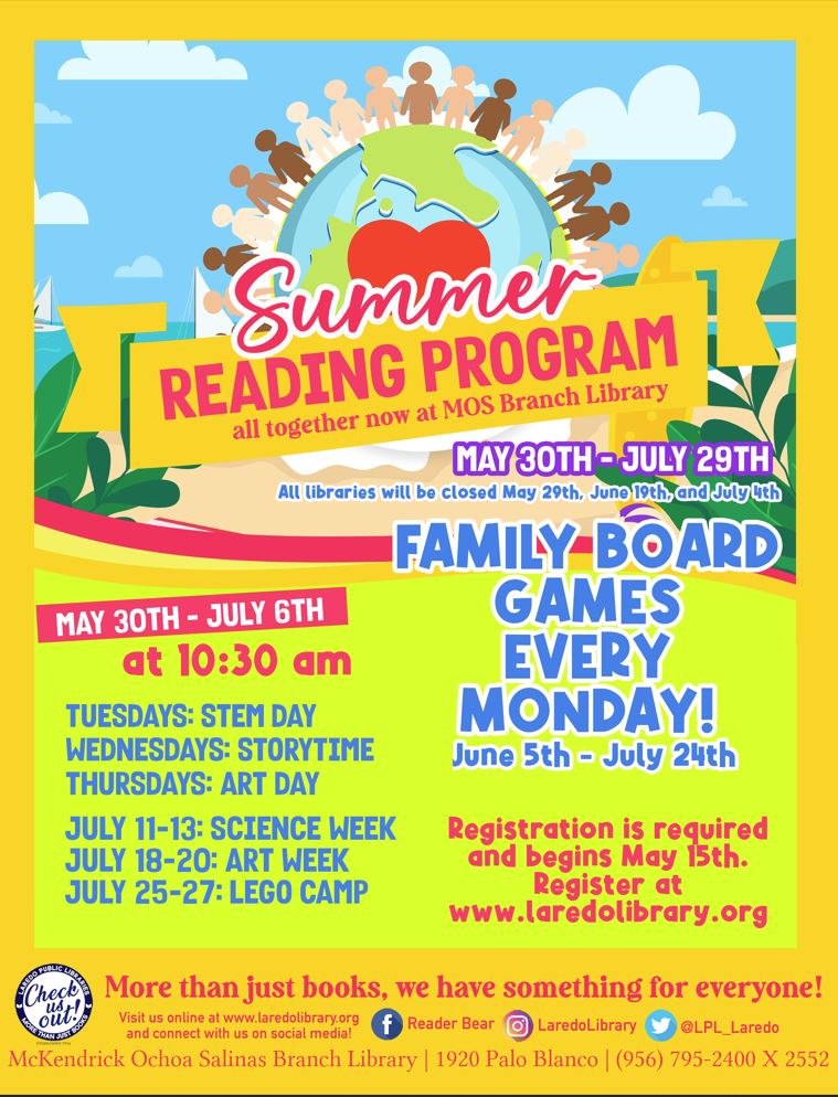 Children’s Summer Reading Program 2023 @ MOS