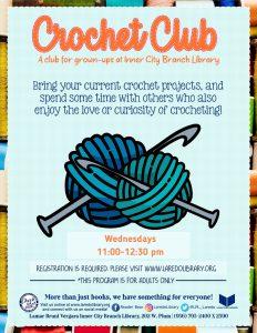 Crochet Club @ Lamar Bruni Vergara Inner City Branch Library