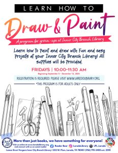 Learn How to Draw & Paint Registration Begins! @ Lamar Bruni Vergara Inner City Branch Library