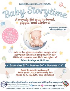 Baby Storytime Registration Begins @ Fasken Branch Library