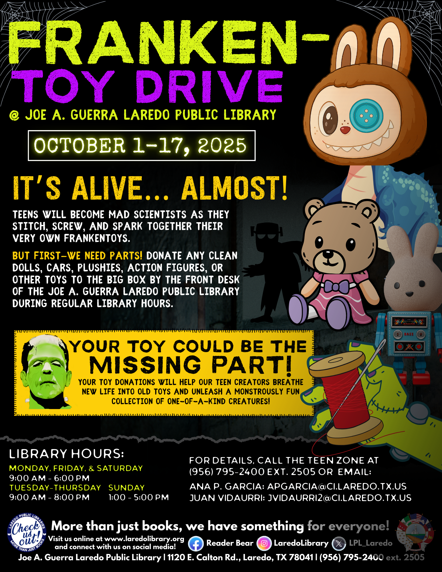Franken-Toy Drive 2025