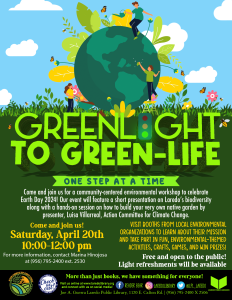 Greenlight to Green-Life: One Step at a Time @ Joe A Guerra - Laredo Public Library