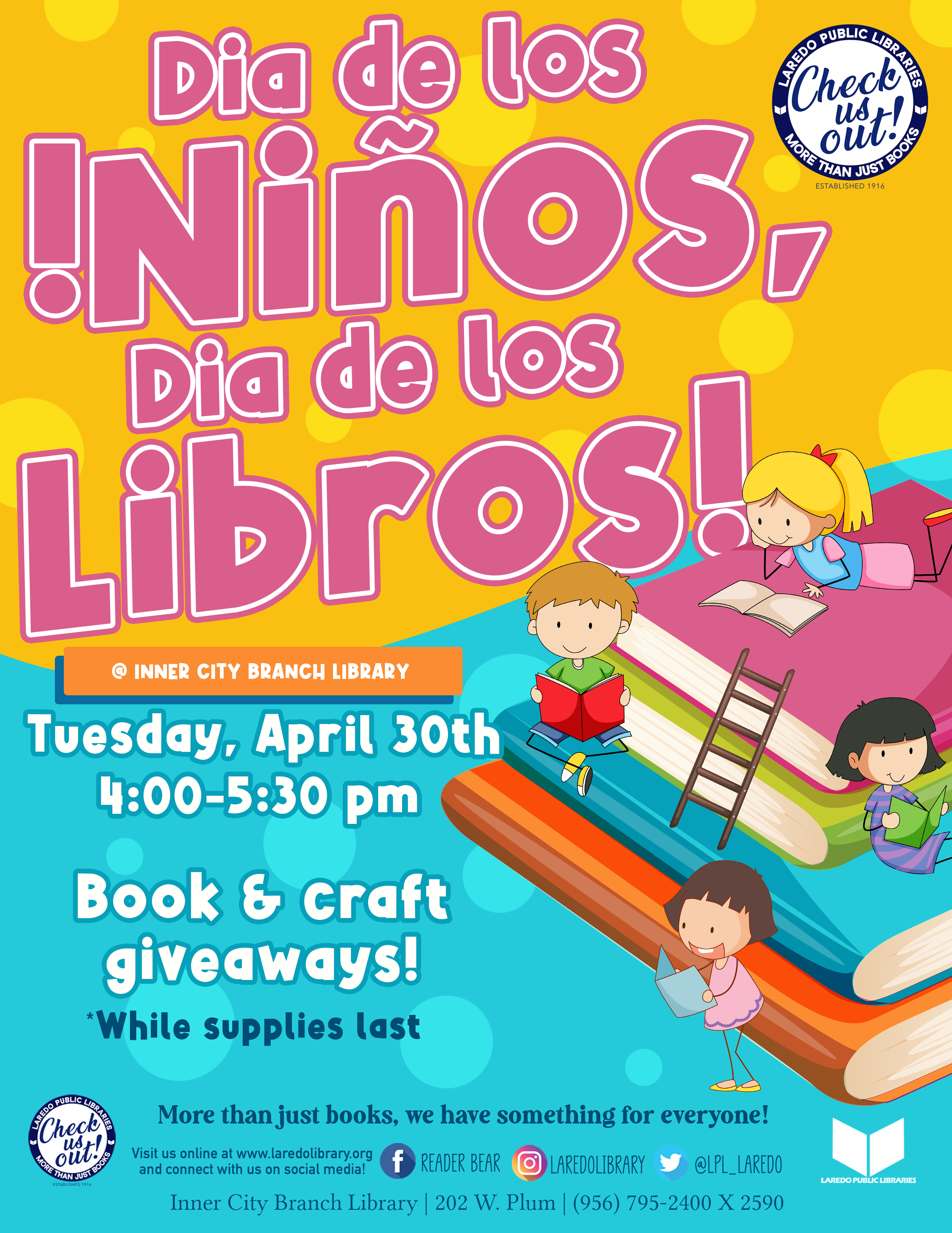 Dia de los niños, Dia de los libros! Laredo Public Library