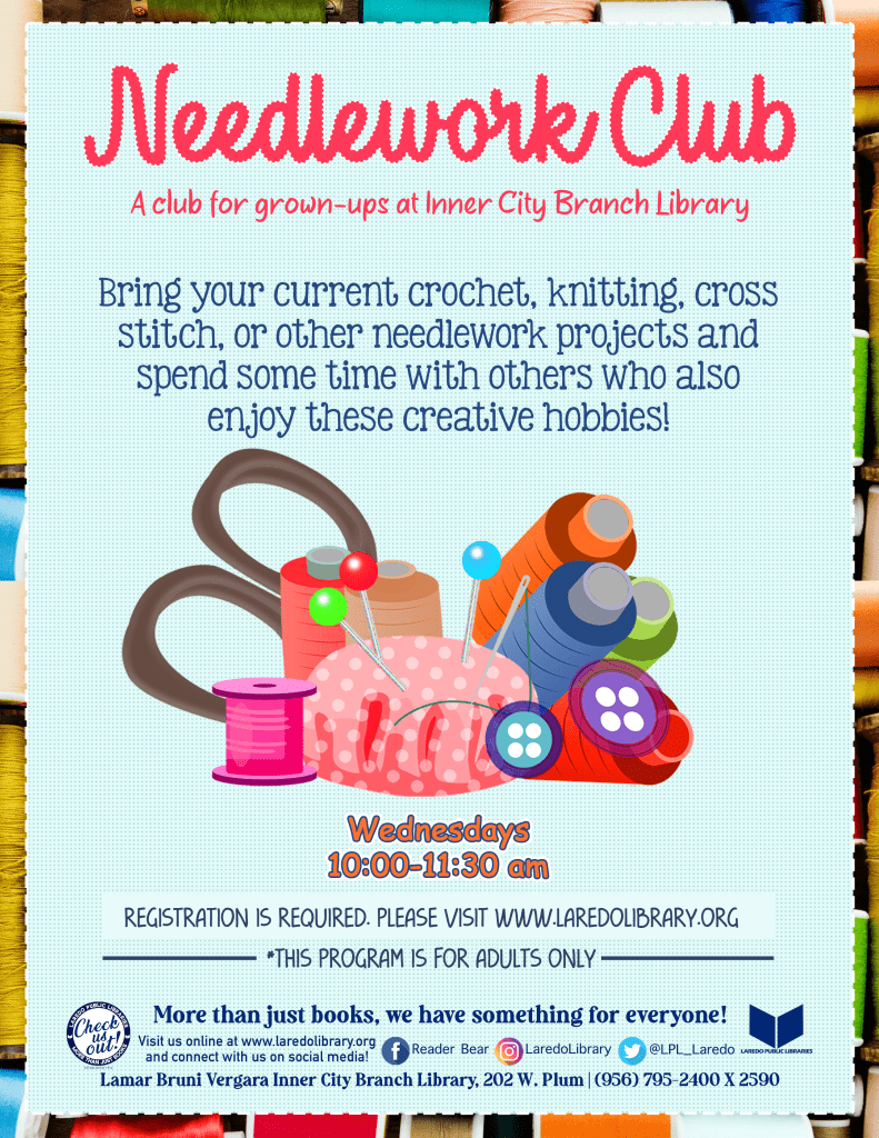 Icb Needlework Adult Program Sept 4th To December 15th 2023