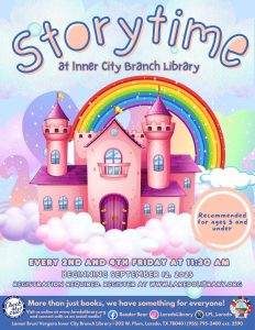 Storytime Registration Begins @ Inner City Branch Library