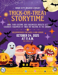 Trick-or-Treat Storytime @ Inner City Branch Library
