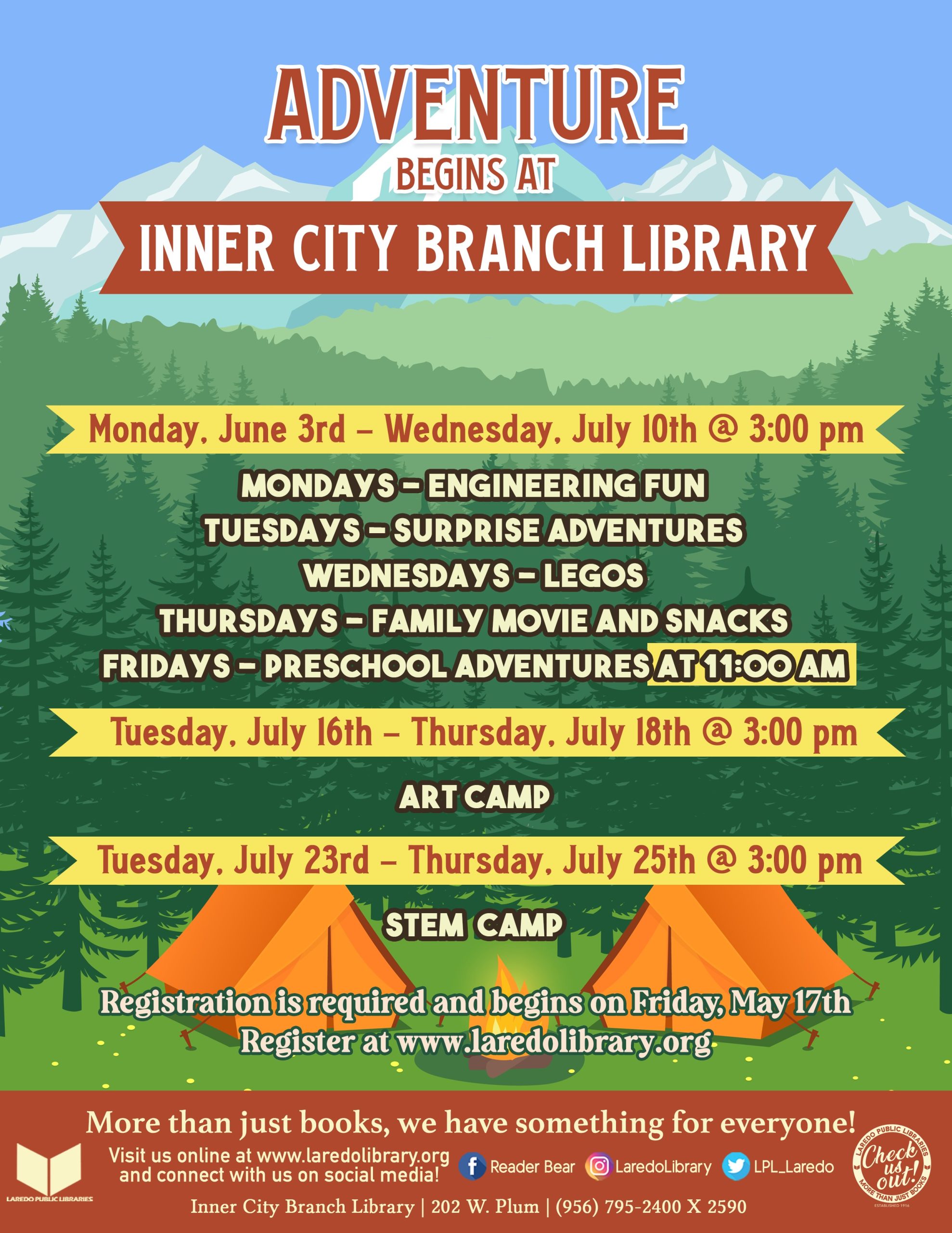 Summer Reading Registration Begins! Laredo Public Library