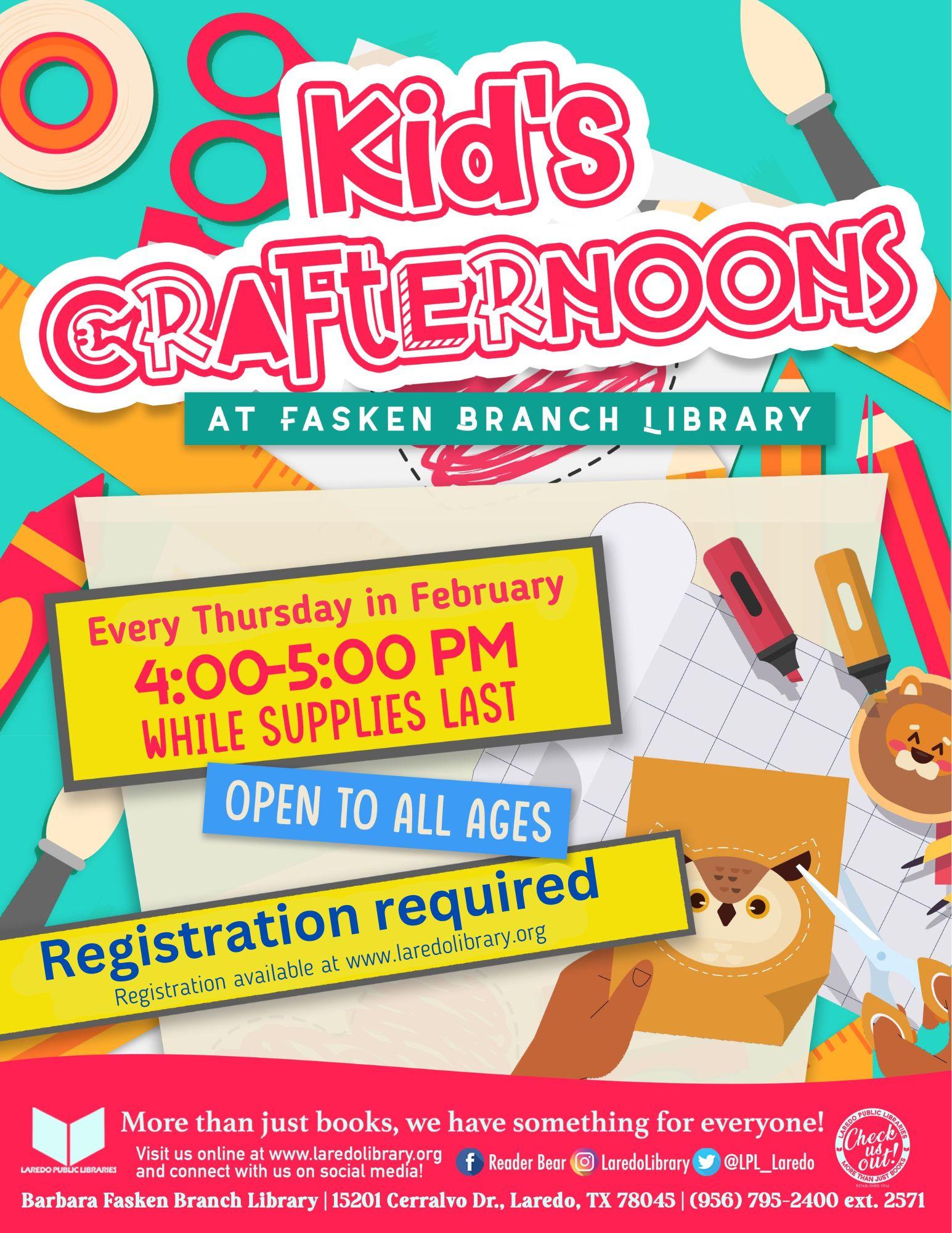 Kid’s Crafternoon