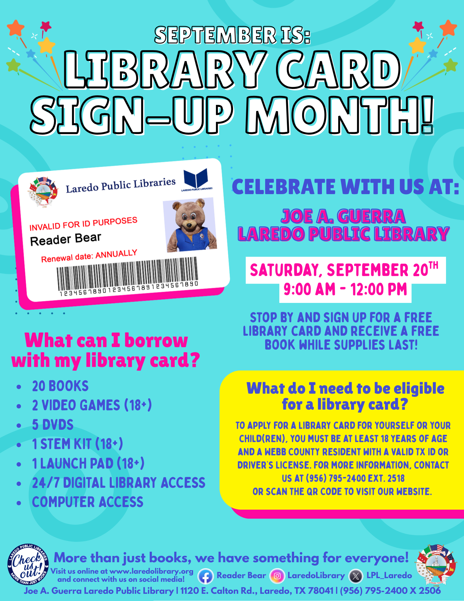 Library Card Sign Up!