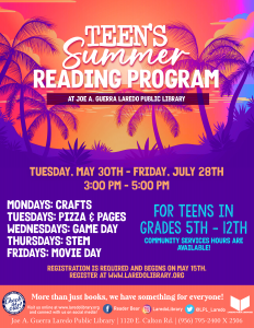 Teen's Summer Reading Program Registration