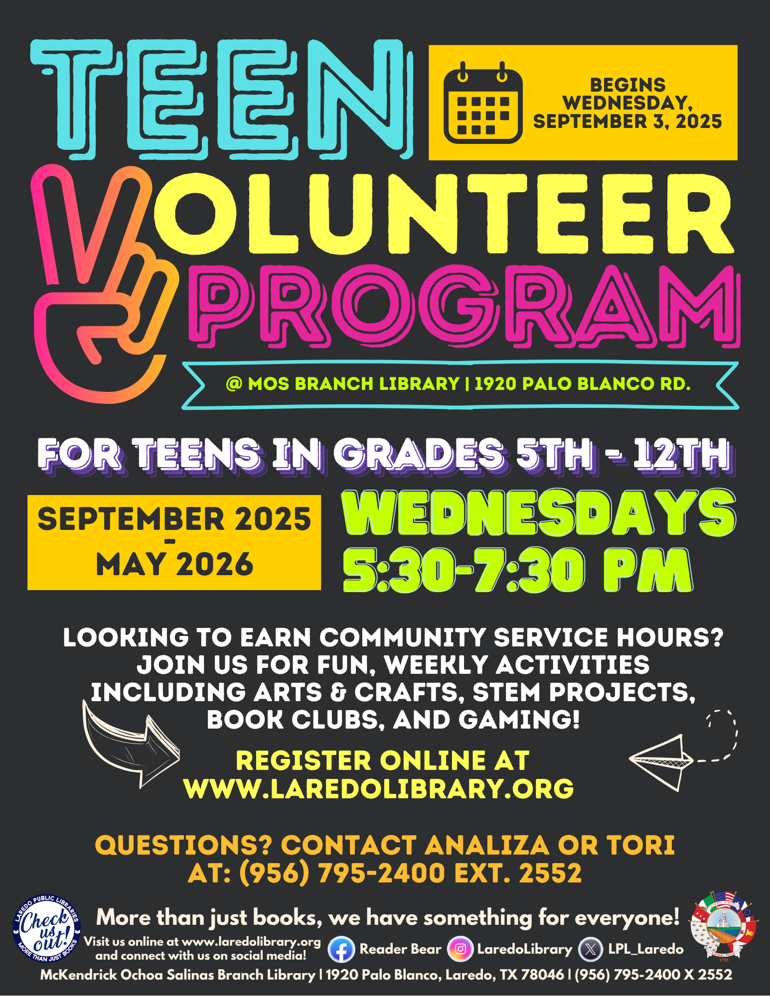 Teen Volunteer Program at MOS