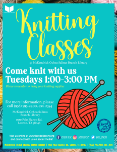 Knit with Us! @ MOS Library, Community Room