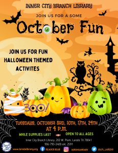October Fun Registration Begins! @ Inner City Branch Library
