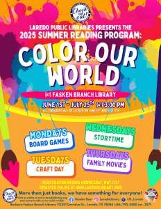 Summer Reading Program Registration Begins! @ Barbara Fasken Branch Library