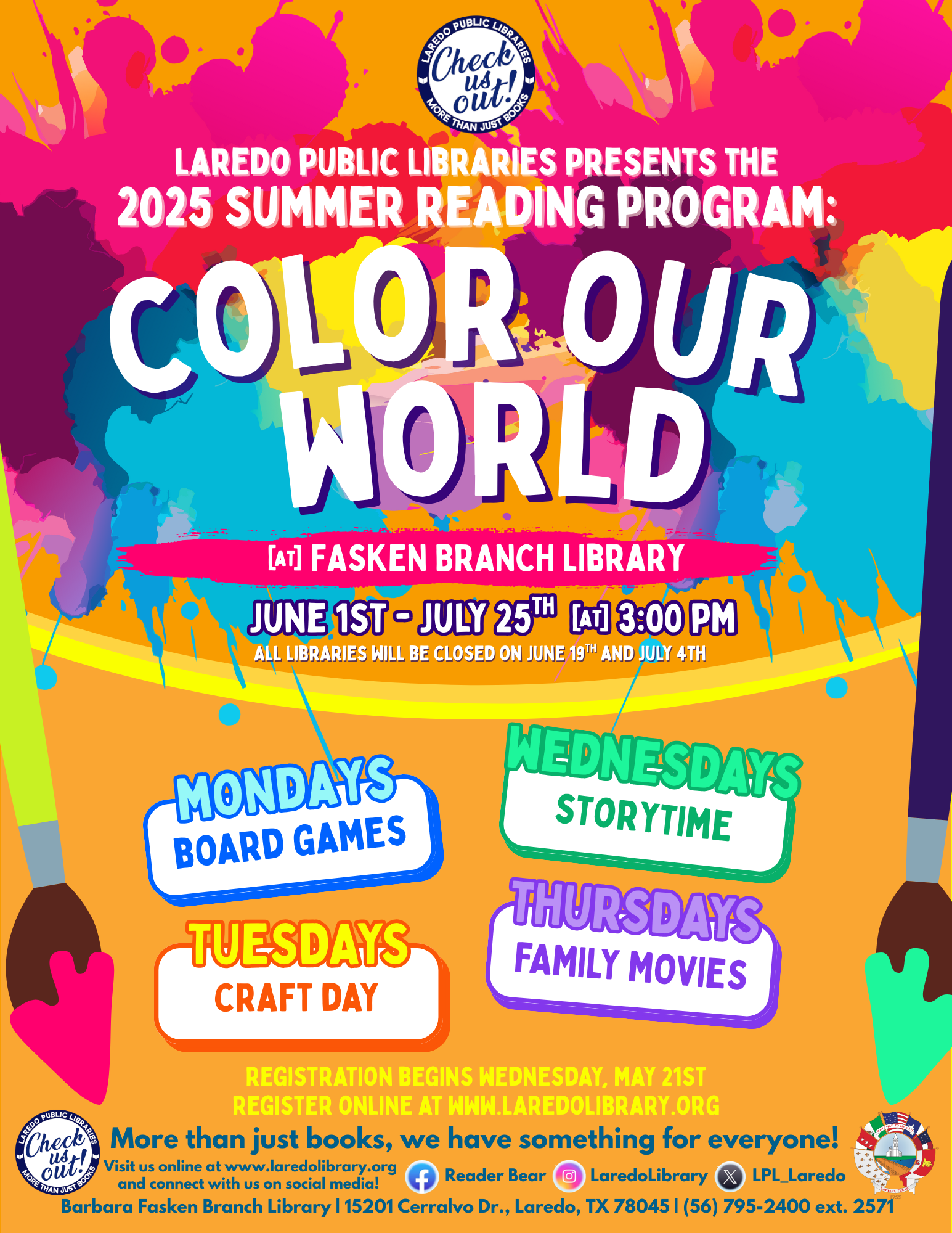 Summer Reading Program at Fasken Branch Library