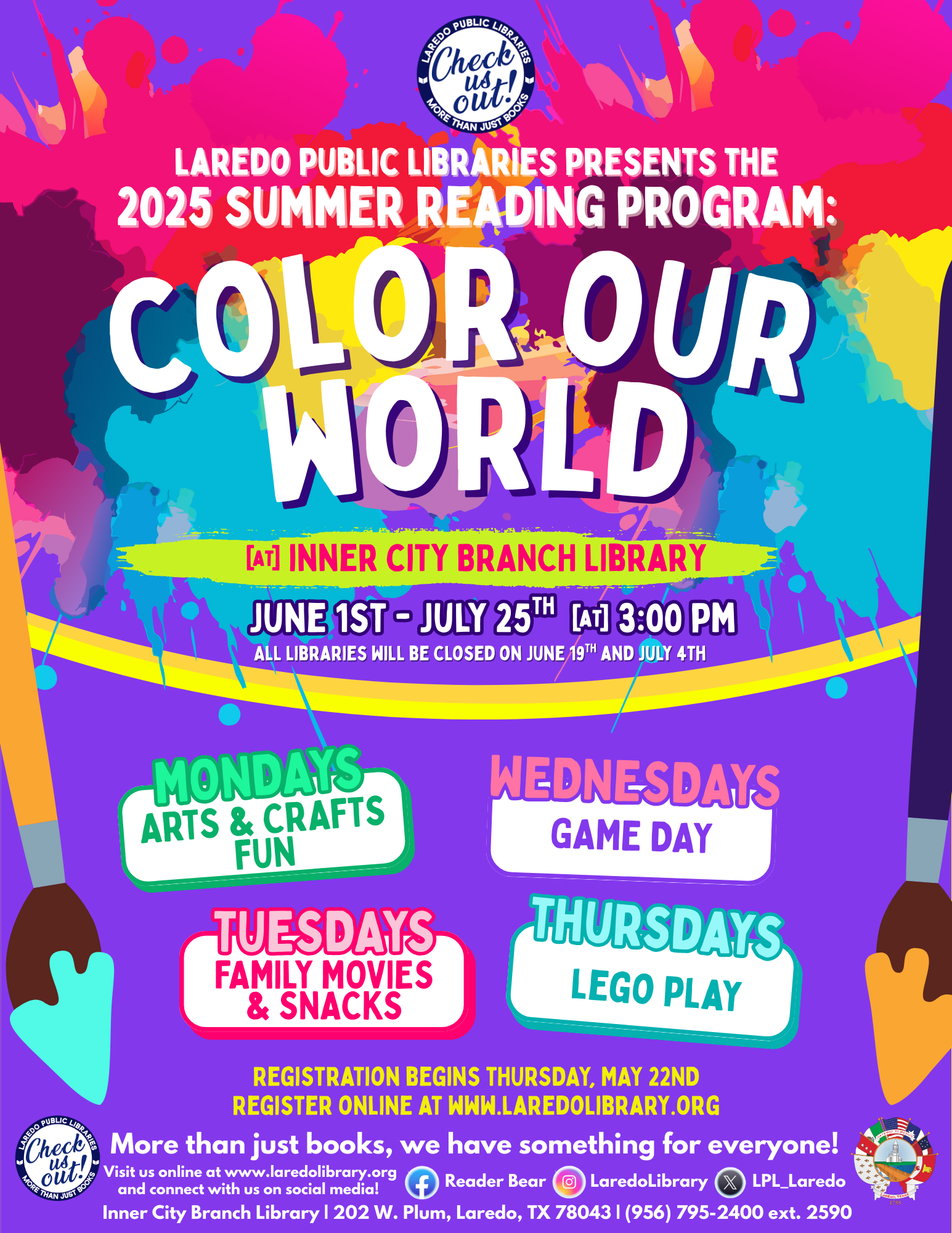 Summer Reading Program at Inner City Branch Library