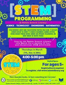 STEM Programming Registration Begins! @ Barbara Fasken Branch Library
