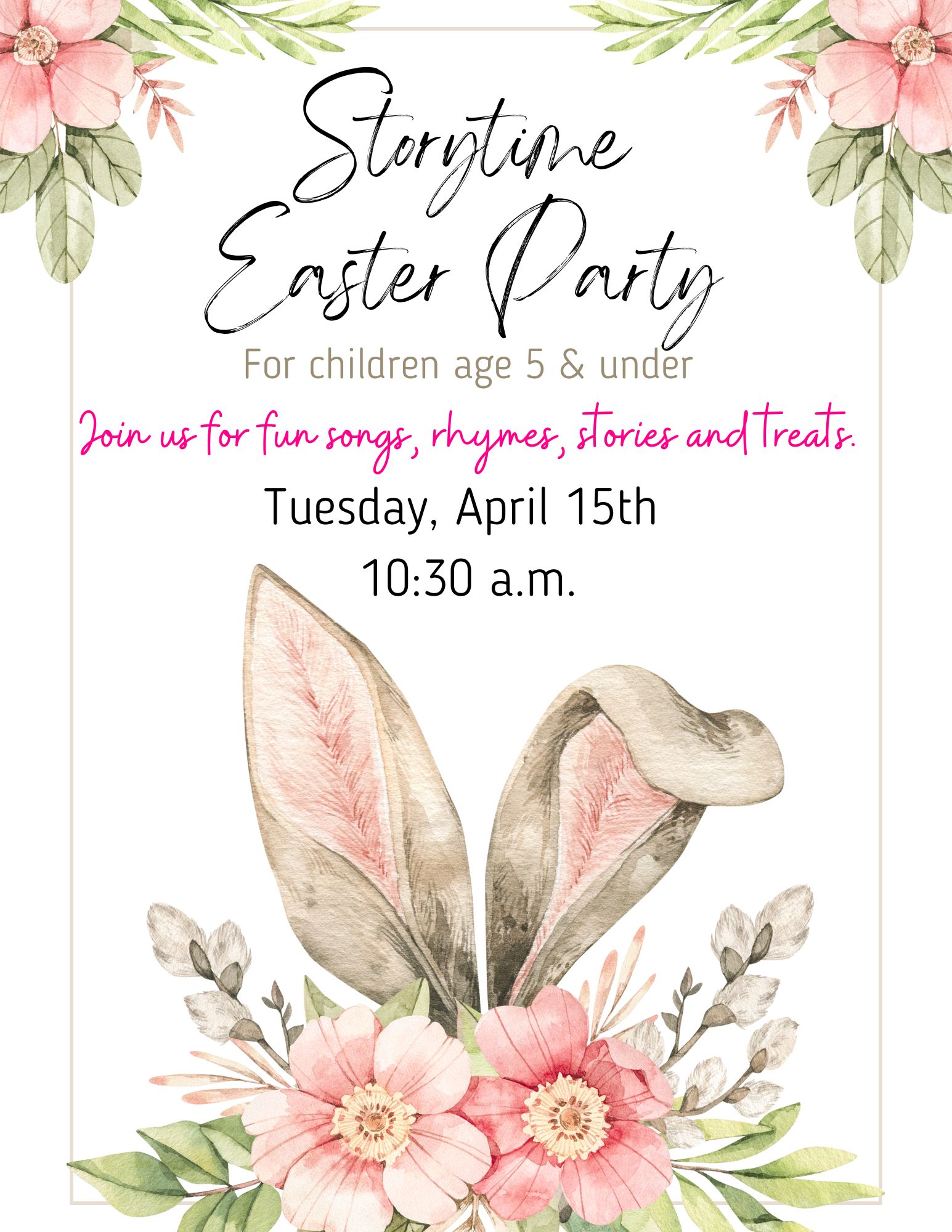 Storytime Easter Party
