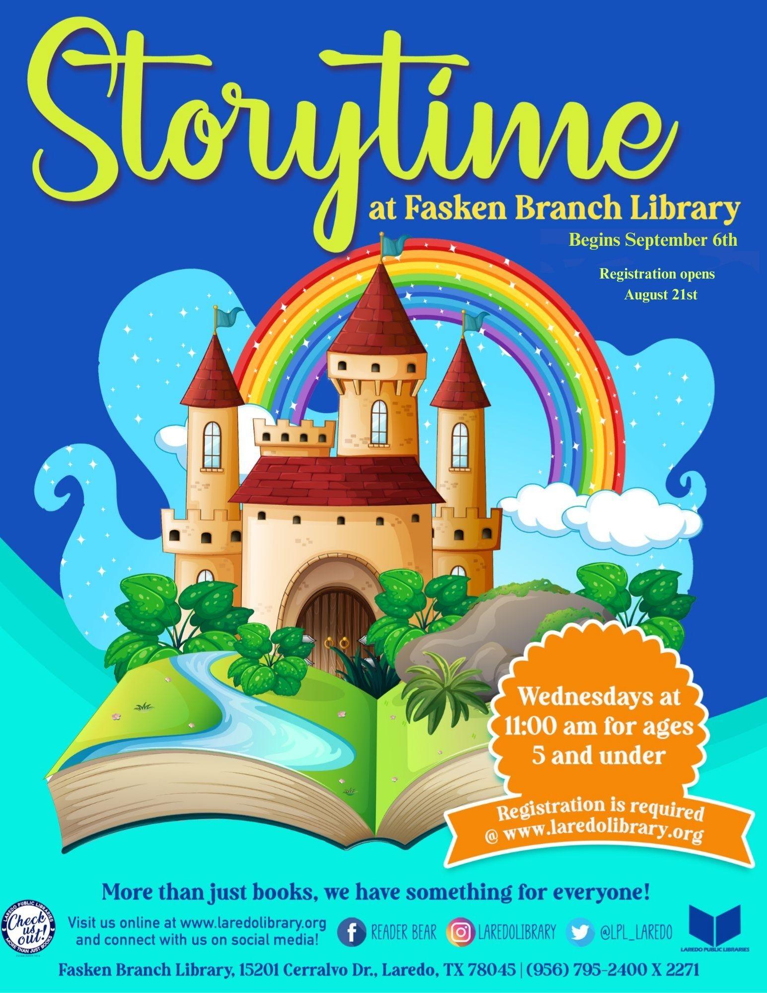 Storytime Registration Begins