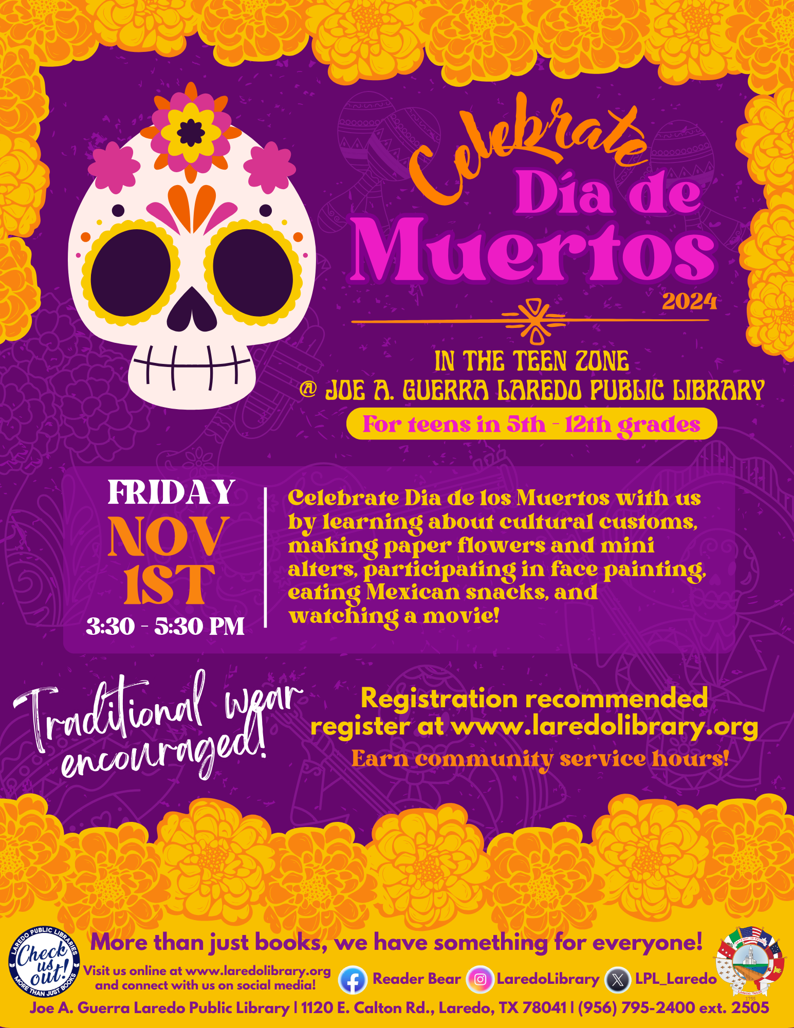 Teens’ Dia de los Muertos Teens’ Dia de los Muertos