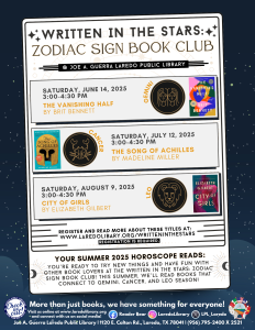 Written in the Stars: Zodiac Sign Book Club @ Joe A. Guerra Laredo Public Library