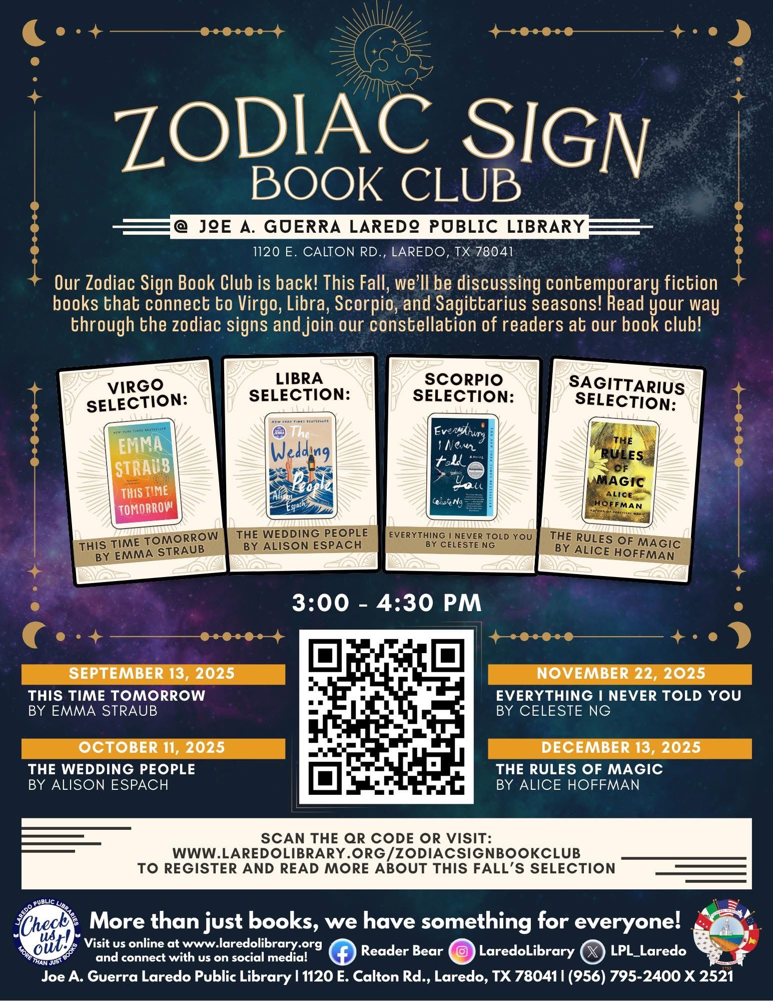 Zodiac Sign Book Club