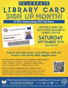 Library Card Sign Up @ MOS
