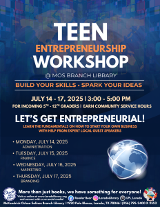 Teen Entrepreneurship Workshop